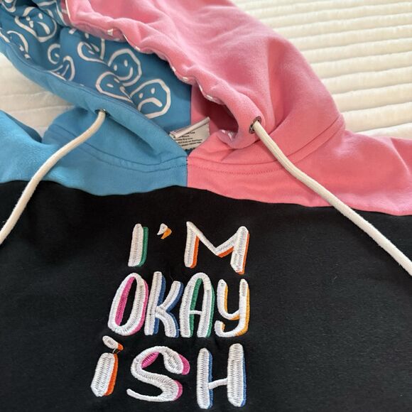 I Am Okaish Oversized Hoodie Celina Spooky Boo A+ 40 “x 40” Supersoft Thick - Picture 6 of 10